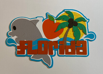 Florida Layered Die Cut Scrapbooking Embellishment