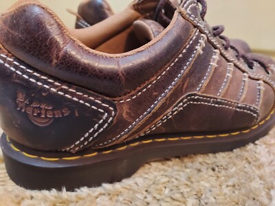 Dr. Martens Keith Mens 12 Brown Leather Shoe Low Boot Chunky 