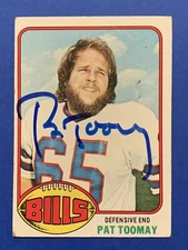 PAT TOOMAY (SB VI CHAMP) Signed 1976 Topps #94 Cowboys Bills Autograph Auto