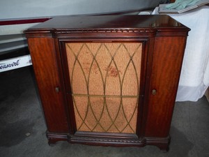 Vintage Rca Victor Victrola Console Tube Radio Record Player Model