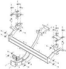 Towtrust Fixed Flange Automotive Towbar For Daihatsu Terios SUV 2006 To 2013