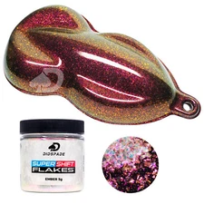 5g Ember SuperShift Flake® | Chameleon Pigment ColorShift Red Orange Gold Lime