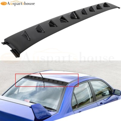 #ad Black Vortex Generator Shark Fin Spoiler Roof Wing for 02 07 Mitsubishi Lancer $35.27
