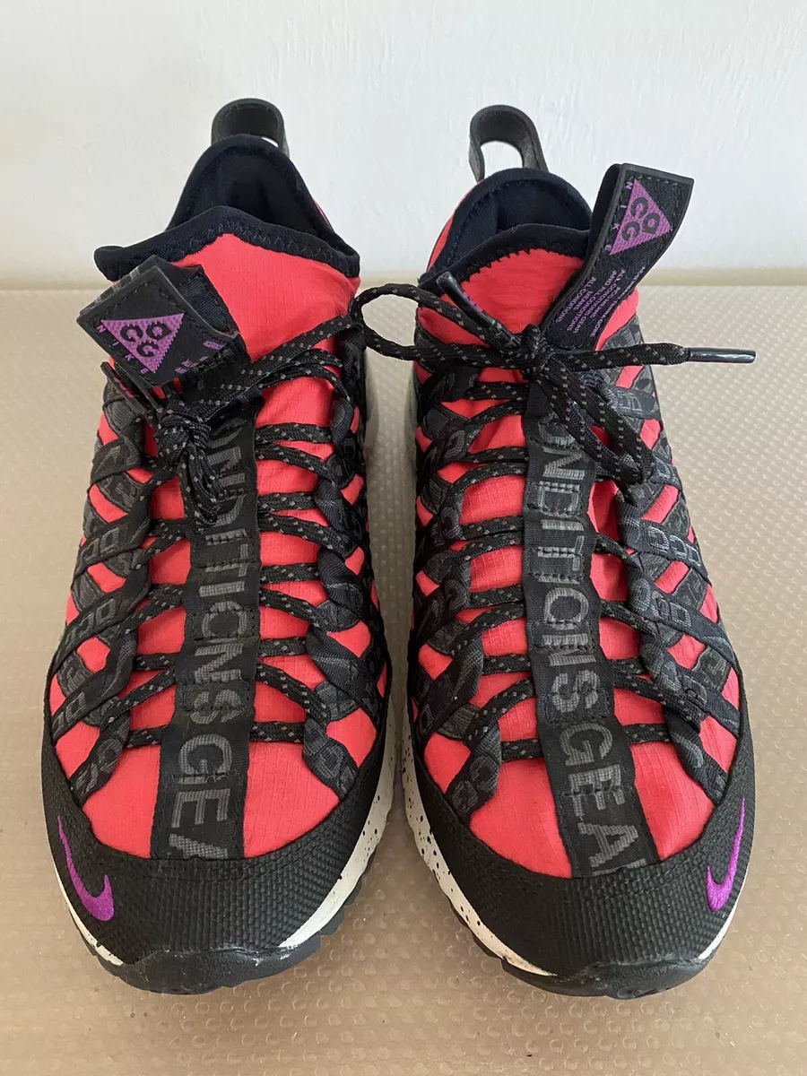 Nike React Terra Gobe ACG Men s Shoes Size 5 Bright Crimson BV6344 600 Athletic