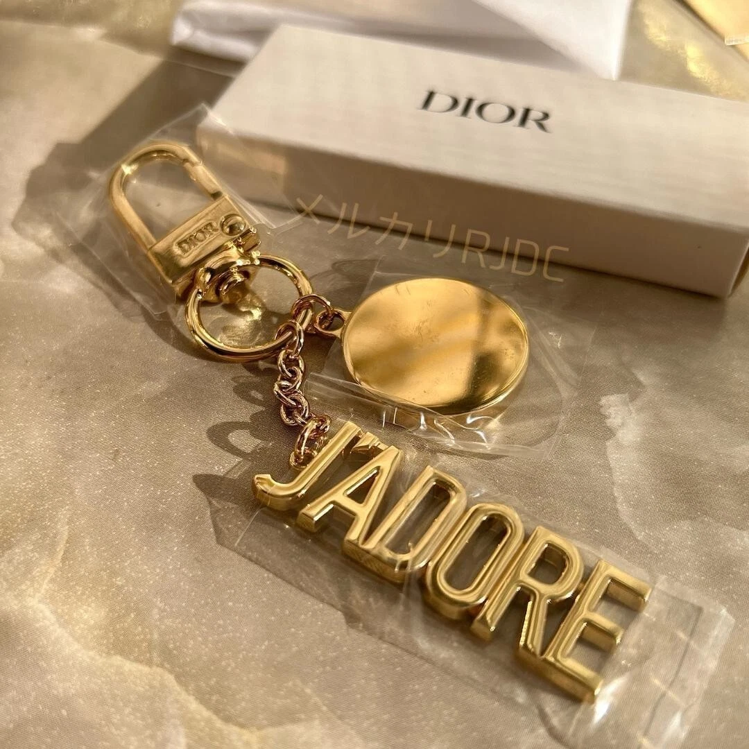 Christian Dior J'adore porte clé sac breloque logo doré avec boite 10 cm authentique 2024