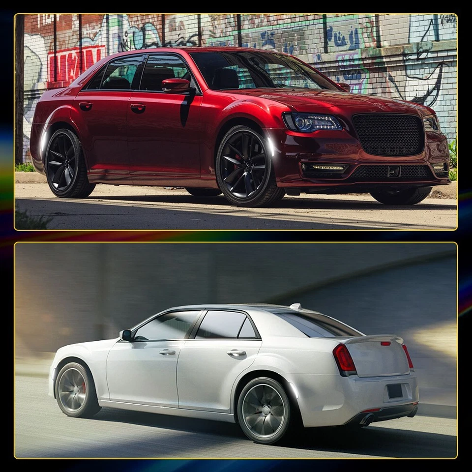 Luces de señalización LED delanteras y traseras ahumadas para Chrysler 300 300C 300S 2015-2023 Foto 2 de 4