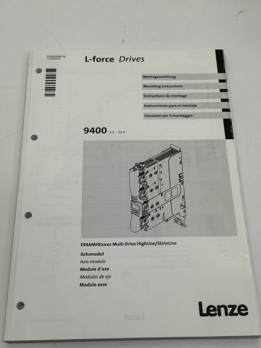 LENZE E94AMHE0024 MULTI DRIVE HIGHLINE 9400 L-FORCE DRIVE | eBay