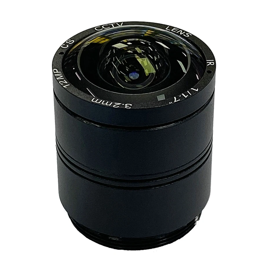 12MP 4K 6K 3.2mm 1/1.7" CS Mount Industrial Vision Camera HD Lens CCTV - Image 2 of 4