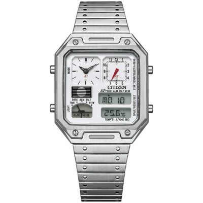 CITIZEN COLLECTION JG2120-65A RECORD LABEL Thermo Sensor Watch Ana