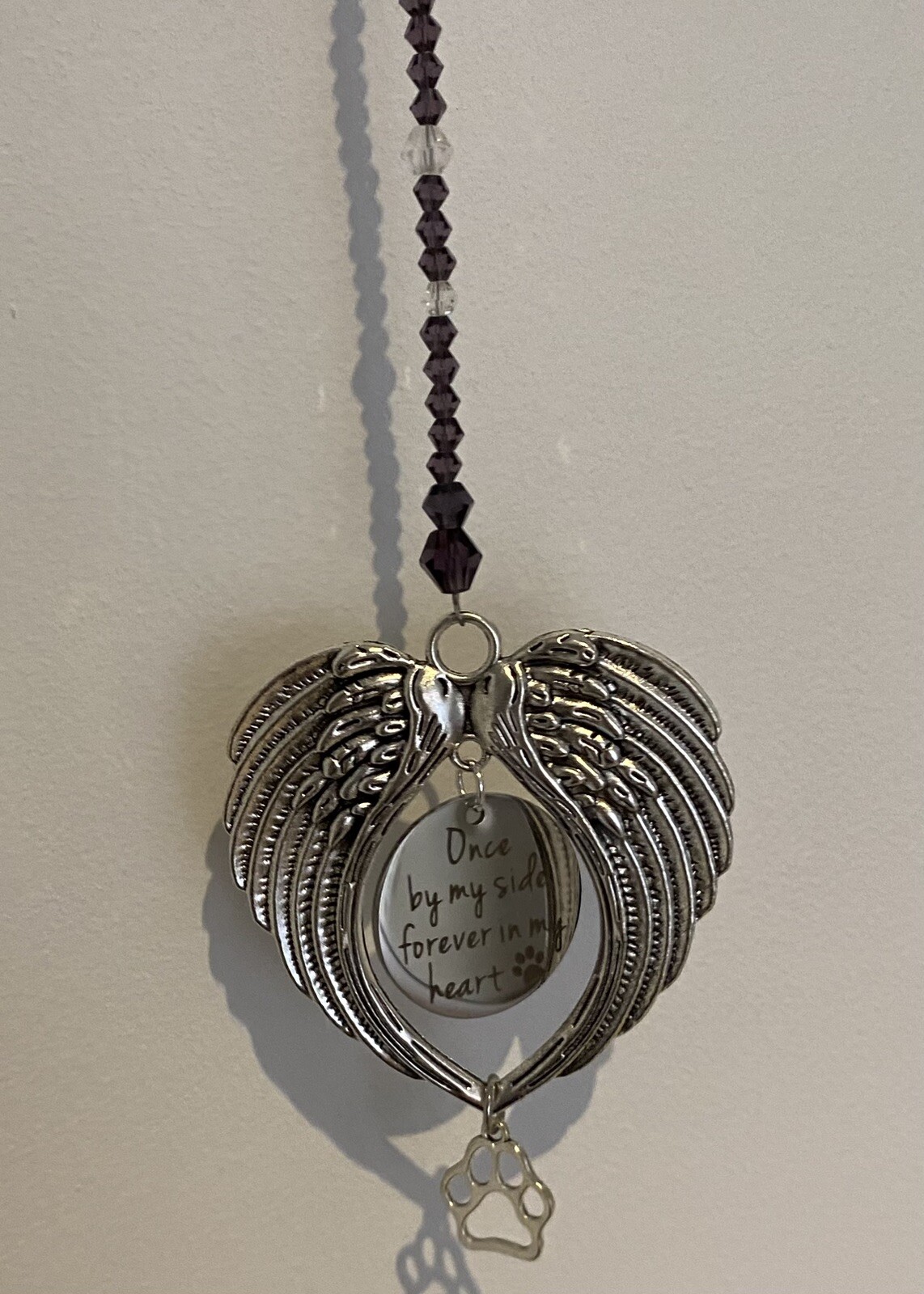 Pet Memorial D Angel Wings Suncatcher Pet Loss Sympathy Gift Sun