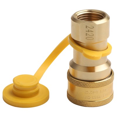 Effizienter 1/2 Zoll Messing Gas Schnellanschluss Adapter für Propan Systeme