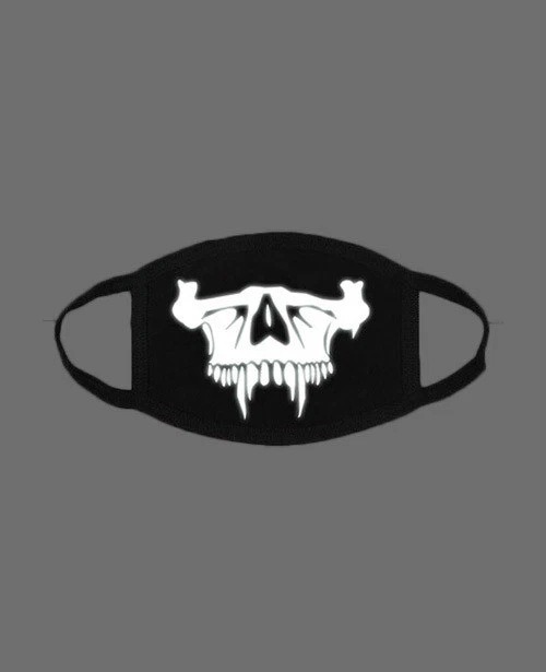 СПЕЦИАЛЬНАЯ МАСКА РЕЙВА НА ХЭЛЛОУИН ИЗ СВЕТООТРАЖАЮЩЕГО МАТЕРИАЛА 3 М ДЛЯ РЕЙВЕРОВ NO15 - Изображение 2 из 2