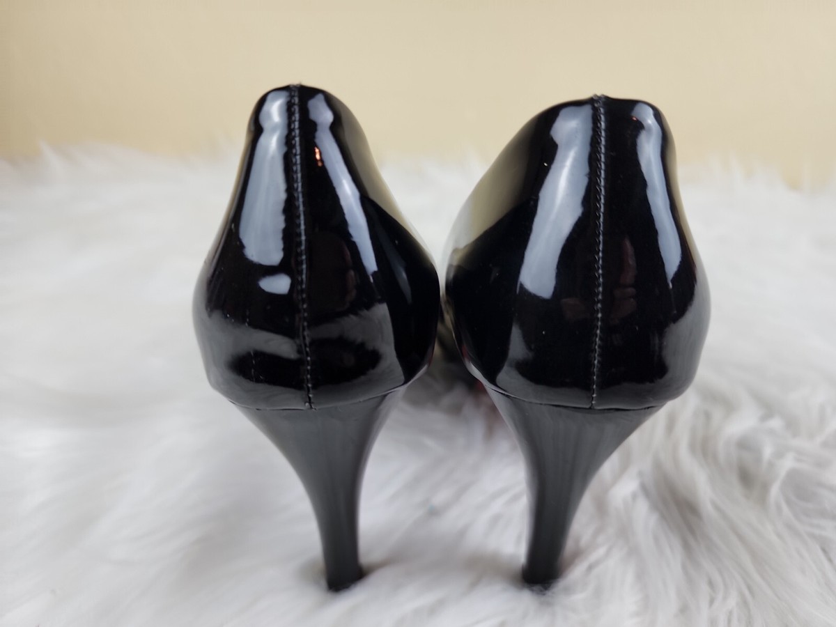 Shishangjinzi Women's Shoes Round Toe Pumps Ladies Shoe Black Size