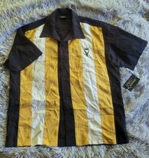 NWT Steady Classics Men's Medium Rockabilly Bowling Shirt - Deadstock Design