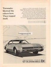 1967 Oldsmobile Toronado Art Vintage Ad