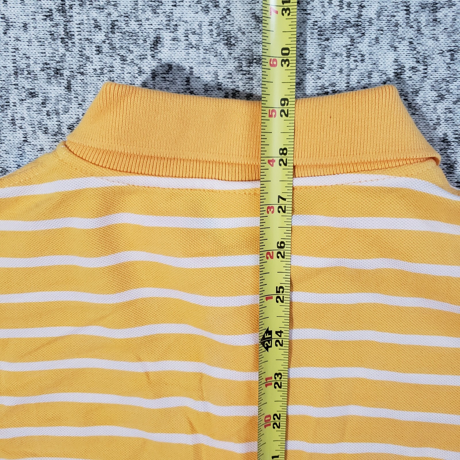 Vtg Lacoste Tag Size 6 Made in France Yellow Mens Polo Shirt Golf 100% Cotton thumbnail 10