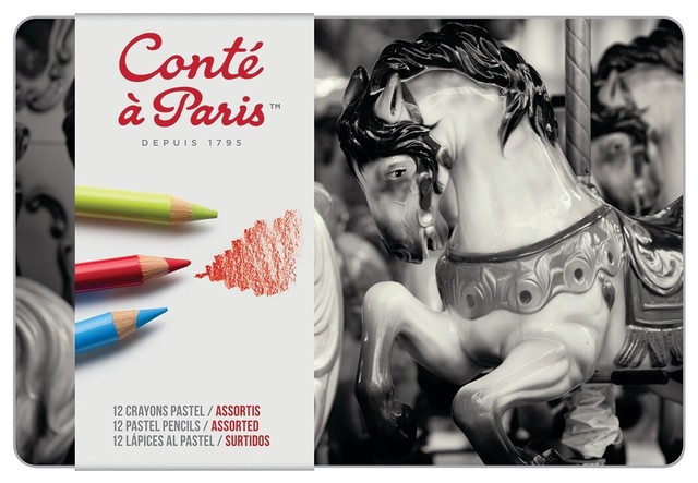 Conté à Paris Pastel Pencils with 12 Assorted Colors | eBay