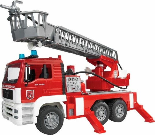 Bruder 02771 Man Feuerwehr Mit Drehleiter, Licht Und Sound-image