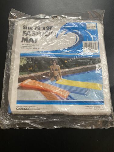 Vintage Intex Blue Fashion Mat 72" x 27" Inflatable Air Mat(s) - 1986 new