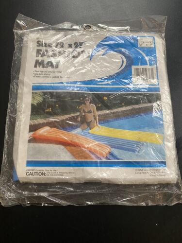 Vintage Intex  Blue Fashion Mat 72" x 27" Inflatable Air Mat(s) - 1986 new - Picture 1 of 4