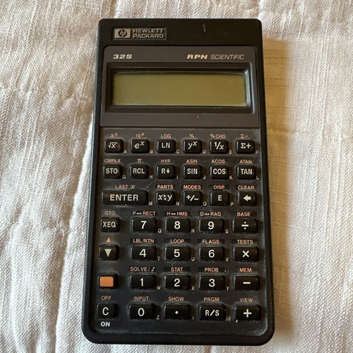 Vintage HP 32S RPN Scientific Calculator Working No Batteries eBay