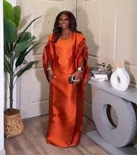 Evening Loose Gown African Dashiki Embroidery Women Abaya Kaftan Long Maxi Dress