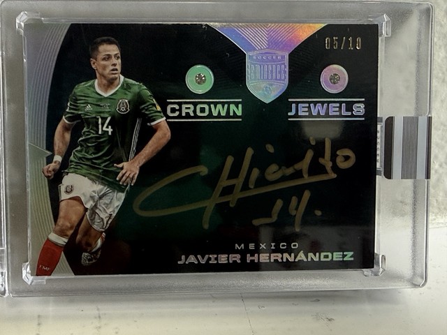 2018 Panini Eminence Crown Jewels Javier Hernandez Chicharito Auto Diamond 5/10