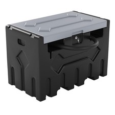 50 Gallon Fuel Caddy Portable Gas Storage Tank 4 Wheels Manual Transfer Pump