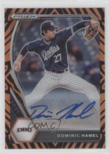 2021 Panini Prizm Draft Picks Tiger Stripes 25/25 Dominic Hamel #PDP81 Auto 0m0g
