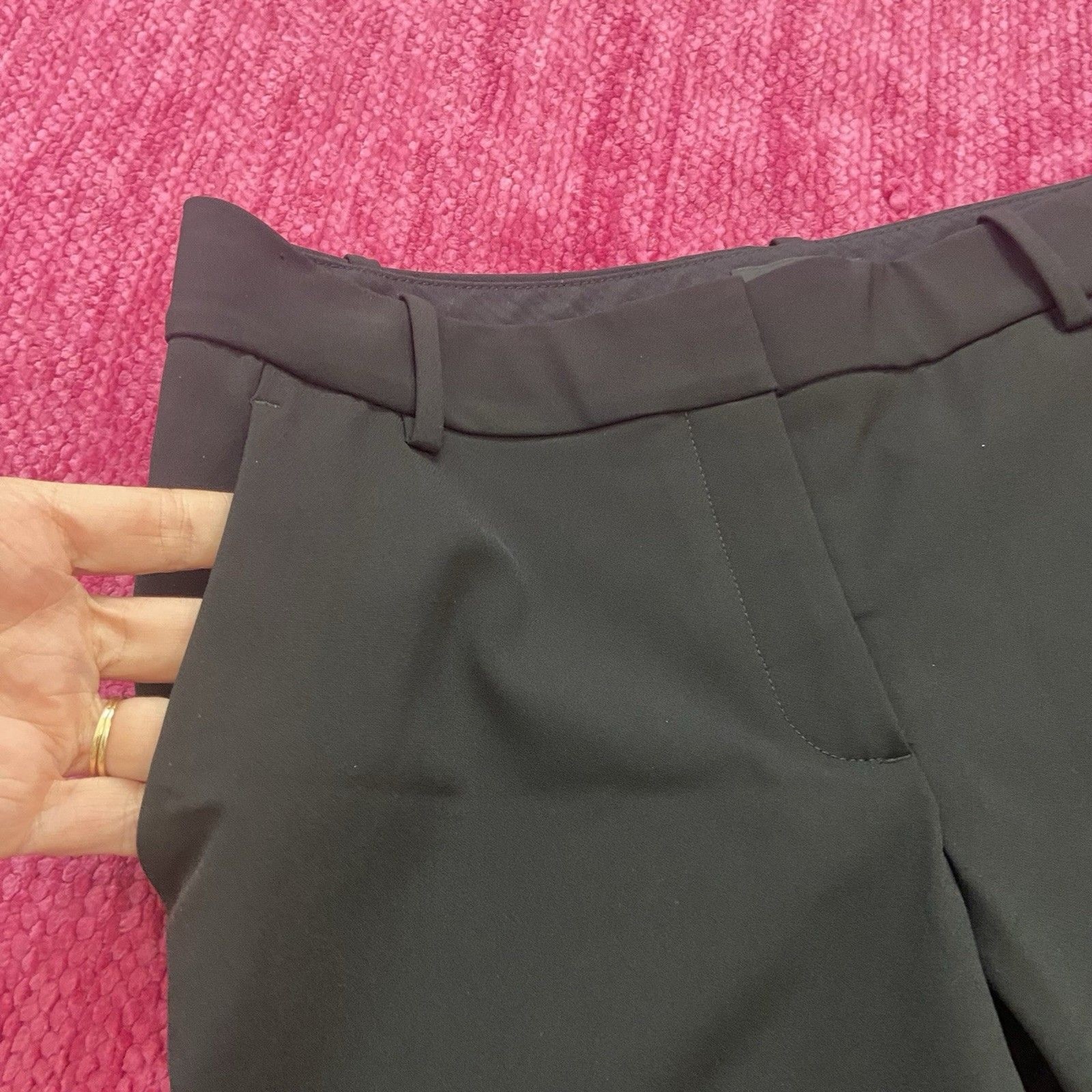 Theory Basic Performance Tech Capri Pants Black S… - image 2