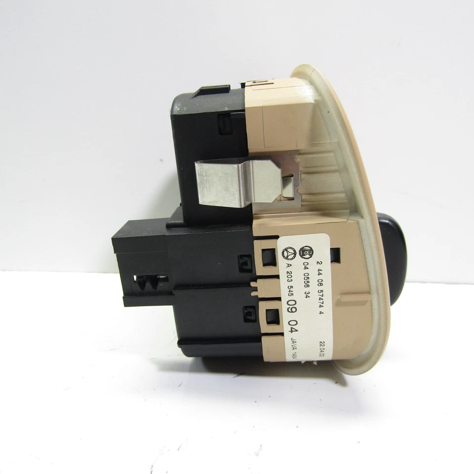 2001-2009 Mercedes-Benz C240 C CLASS Headlight Mirror Switch OEM Beige Tan - Image 2 of 4