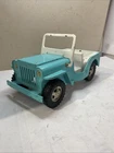 VINTAGE 1960's TONKA JEEP PRESSED STEEL AQUA / BLUE Old Rare 1960 Jeep Original