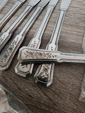 Stanley Roberts Rogers Co Stainless Landscape Flatware Silverware 18 Pieces 