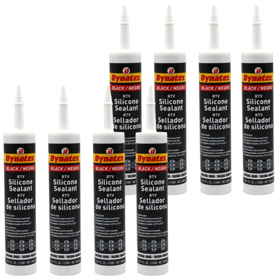 Industrial Grade Black Silicone Sealant 10.1 Oz Caulk Tube - Tough Flexible Cure
