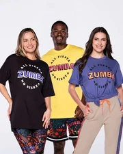 Zumba All Fiesta No Siesta Unisex Tee - 1 Size Fits Most! Choose Color! New!