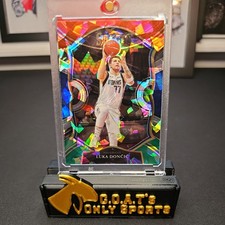 Luka Doncic 2021 Select Red/Blue/Green Cracked Ice Mavericks 