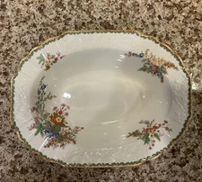 MYOTT  STAFFORDSHIRE  8.75 INCH OVAL SERVING DISH ENGLISH EARTHENWARE ENGLAND