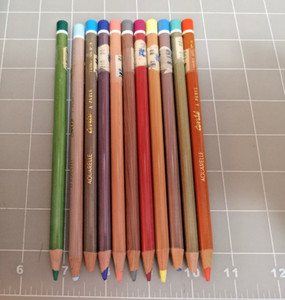 Vintage Lot of 11 Conte a Paris Pastel Colored Pencils - Made In France