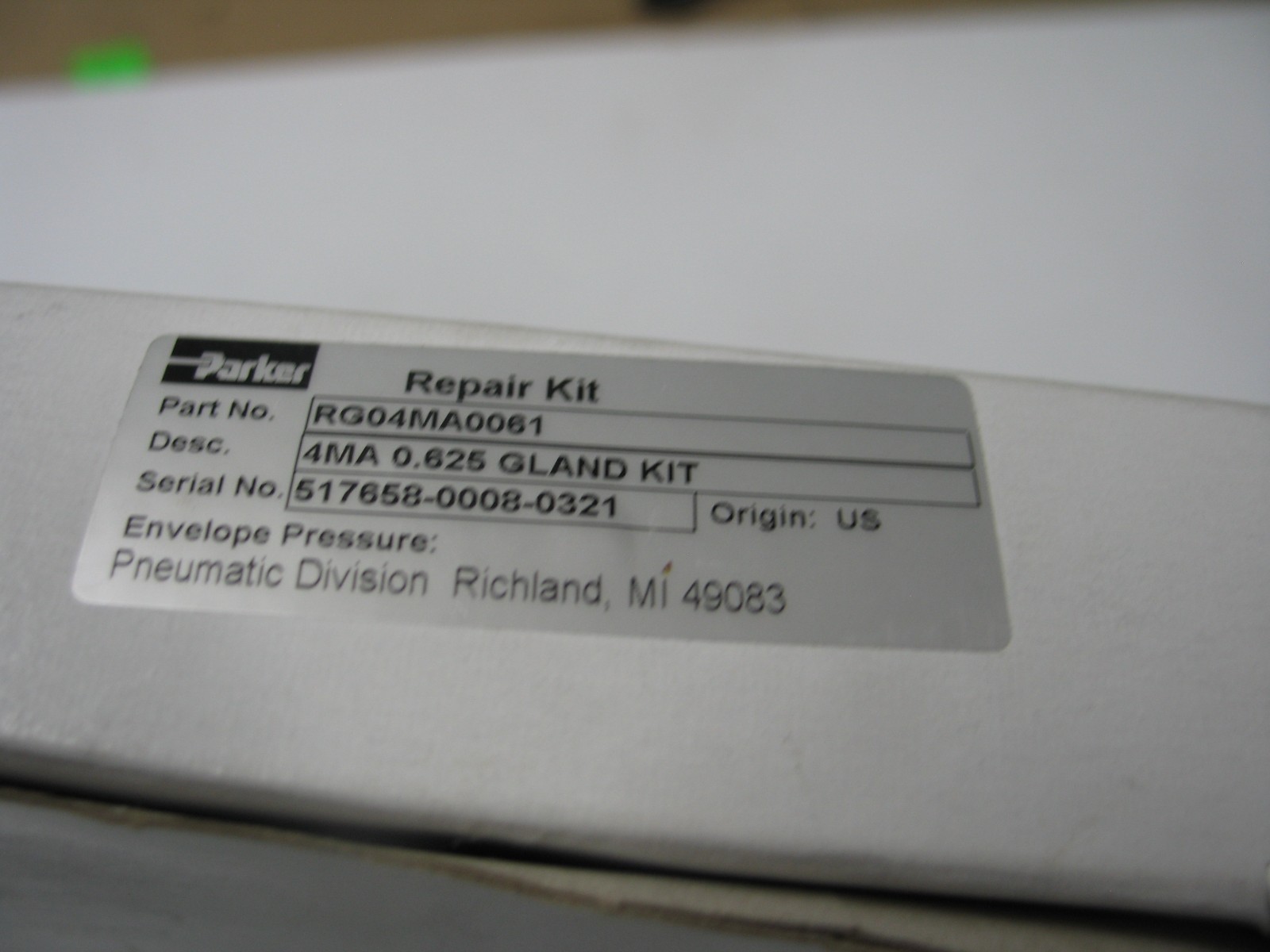 Nib Parker Rg04Ma0061 Rod Gland Kit 4Ma Cylinders 5/8
