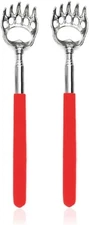 2PCS Back Scratchers, Bear Claw Shaped Extendable Metal Retractable Telescopic