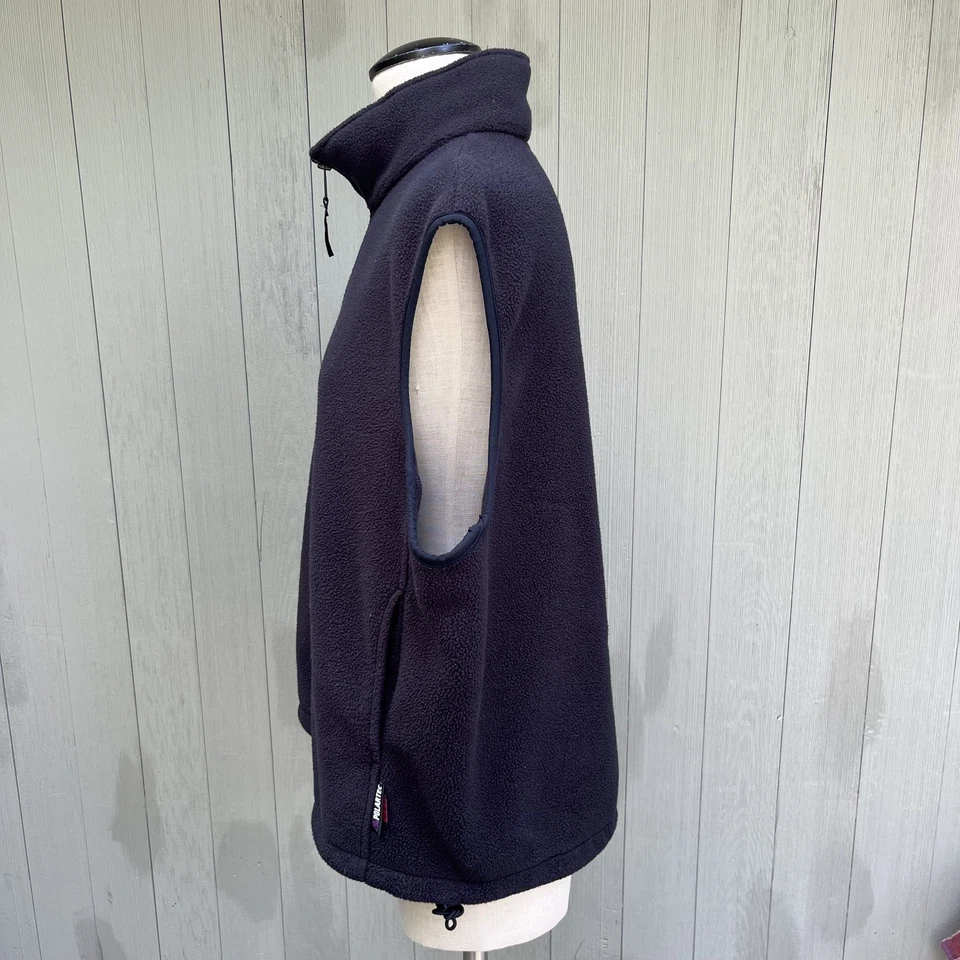 Vintage Woolrich Fleece Vest Mens Medium Black Zip Up Polartec YKK Zipper - Image 2 of 4