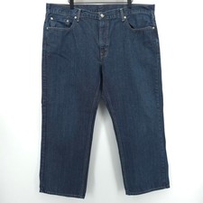 Levi's 559 Mens Relaxed Straight Jeans 42x30 Blue Dark Wash Denim