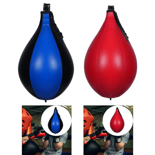 Boxing Hanging Ball, Punching Bag Inflatable Beginners PU Leather Dodge Punch - Picture 1 of 12