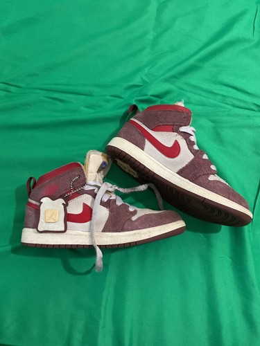 jordans 1 kids size 1y brown and red