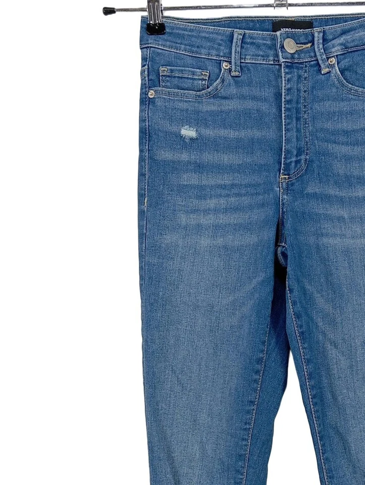 VERO MODA Vaquero de talle alto Mujeres Vaquero Talla EU 34 azul look casual - Imagen 3 de 4
