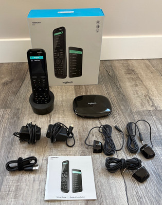 Logitech Harmony Elite Wireless Remote Control & Hub 3 IR Emitters Original Box