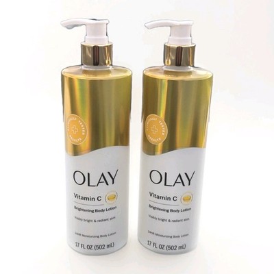 Olay Vitamin C Brightening Body Lotion Moisturizing 17 oz Each - 2 Pack 