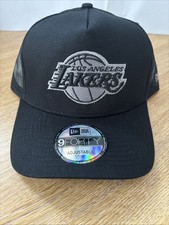 La Lakers 9Forty Black Baseball Cap Adult SnapBack NBA BNWT