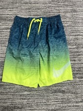 Nike Shorts Mens L Mesh Lined Swim Trunks Swoosh Board Beach Pool Surf