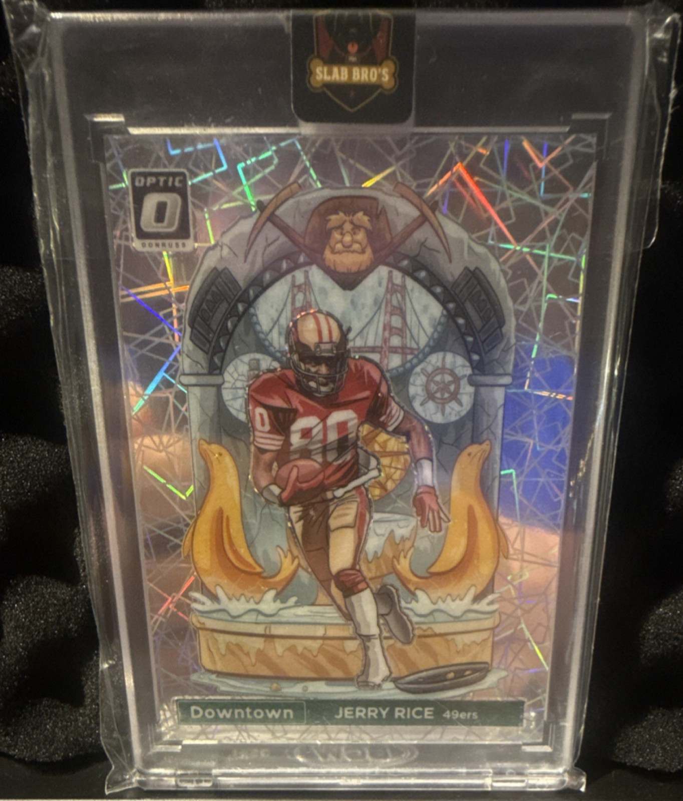 2023 Panini Donruss Optic Football Jerry Rice Downtown Prizm Insert 49ers D-20